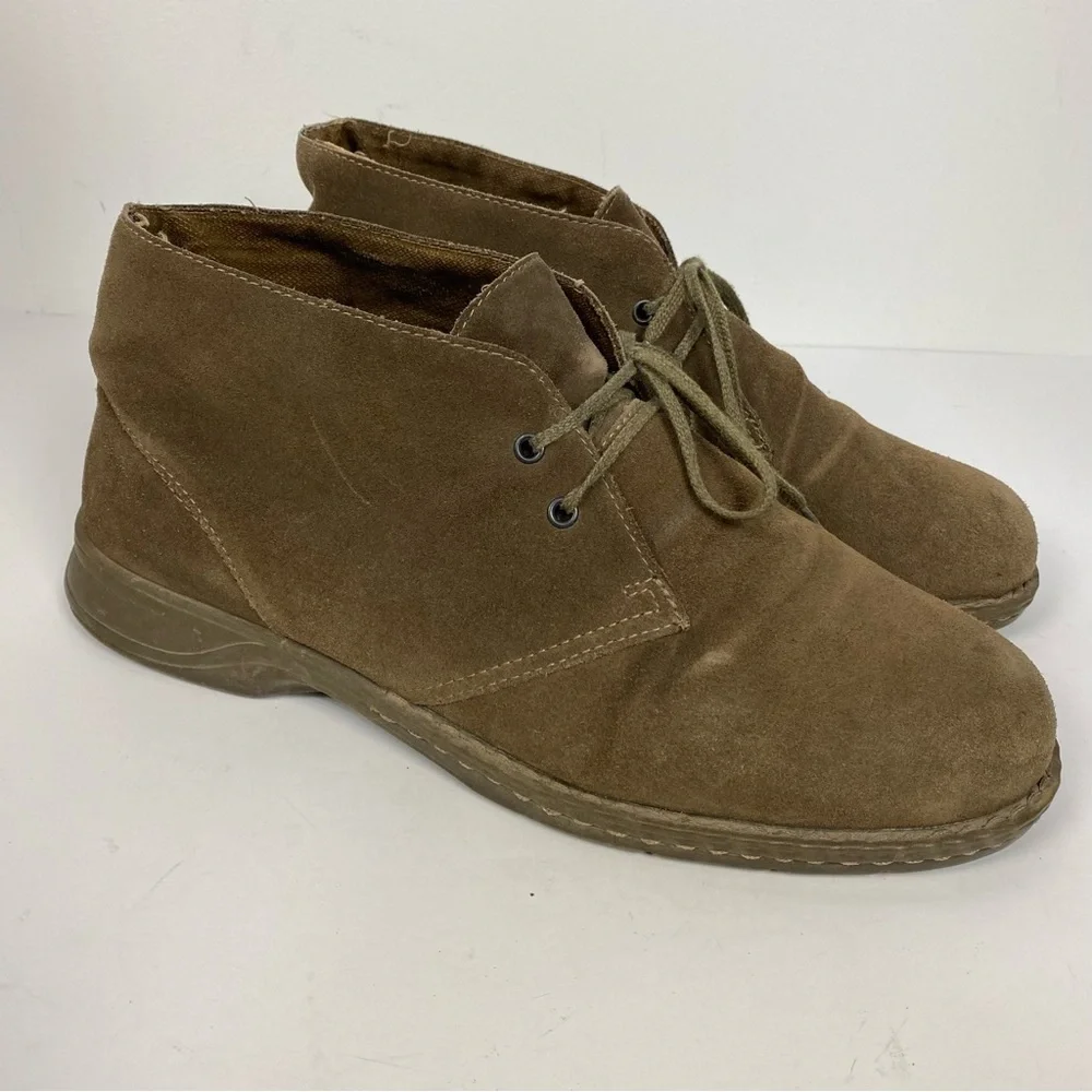 Harley Davidson Brown Leather Suede Chukka Boots